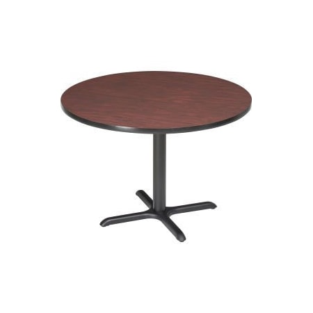 National Public Seating Interion 36 Round Restaurant Table, Mahogany CTXB36RMY